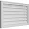 Ekena Millwork Vertical Surface Mount PVC Gable Vnt: Non-Functional, w/2"W x 1-1/2"H, Brickmould Frame, 34"W x 20"H GVPVE34X2002SN - alternate 5